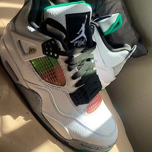 Jordan 4 Retro Lucid Green Rasta (Womens)
